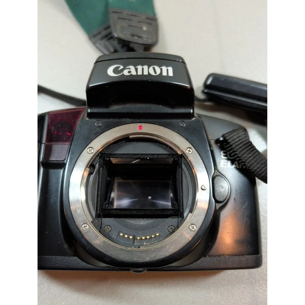 Canon EOS Elan 35mm SLR Film Camera Body Only Black Made in Japan TESTED & WORKS